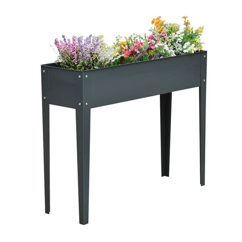 metal planter boxes 12 x 12|metal elevated planter box.